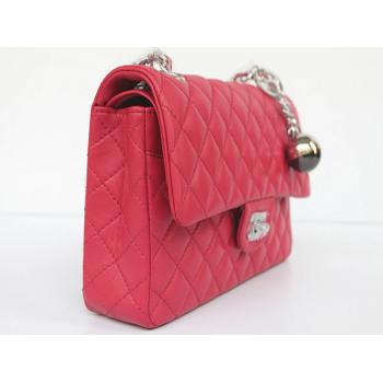 Quality Chanel  Flap bags 01112A Red Cross Body Bag Ladies