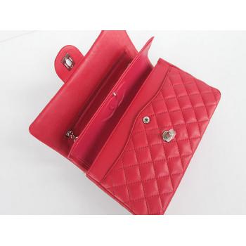 Quality Chanel  Flap bags 01112A Red Cross Body Bag Ladies