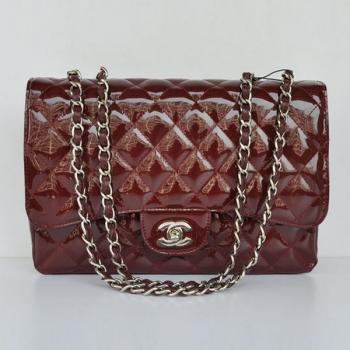 Chanel  Flap bags 28600 Red Enamel Cross Body Bag