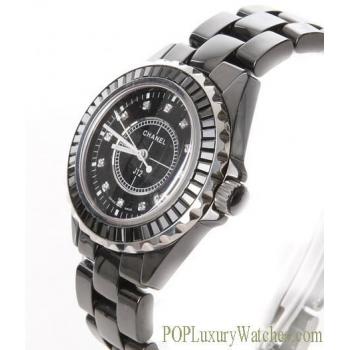 Chanel Stainless Steel Black WC18349 Watch Replica