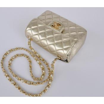 Cheap Chanel  Flap bags 1115 Gold Lambskin Small Bag