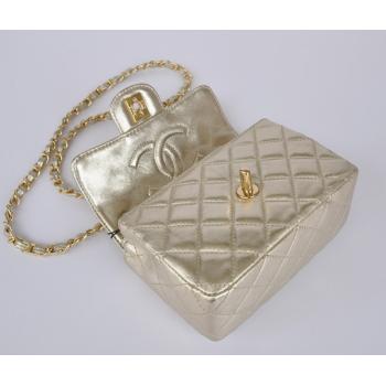 Cheap Chanel  Flap bags 1115 Gold Lambskin Small Bag