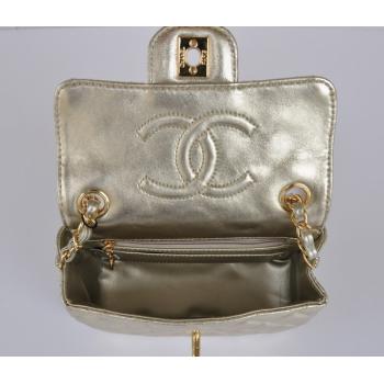 Cheap Chanel  Flap bags 1115 Gold Lambskin Small Bag