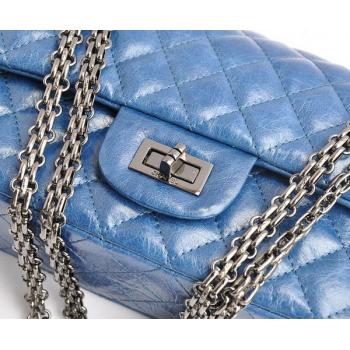 Chanel 2.55 Reissue Flap 35944 Blue Crocodile Cross Body Bag