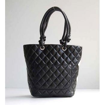 Cheap Chanel Cambon Bags 9004 Black Lambskin Ladies Bag HM06707