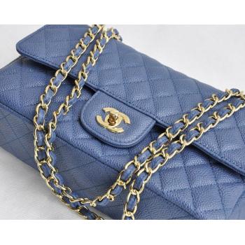 Cheap Chanel  Flap bags 1112 Blue Cow Leather Cross Body Bag