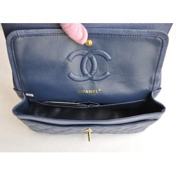 Cheap Chanel  Flap bags 1112 Blue Cow Leather Cross Body Bag