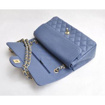 Cheap Chanel  Flap bags 1112 Blue Cow Leather Cross Body Bag