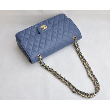 Cheap Chanel  Flap bags 1112 Blue Cow Leather Cross Body Bag