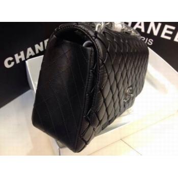 Chanel Handbag Black Calfskin Reissue 2.55