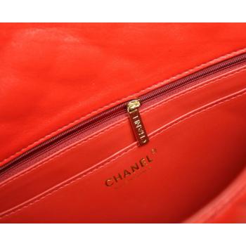 Chanel  Flap bags 28600 Red Lambskin Cross Body Bag