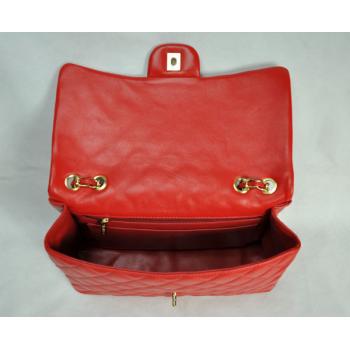 Chanel  Flap bags 28600 Red Lambskin Cross Body Bag