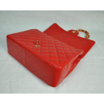 Chanel  Flap bags 28600 Red Lambskin Cross Body Bag