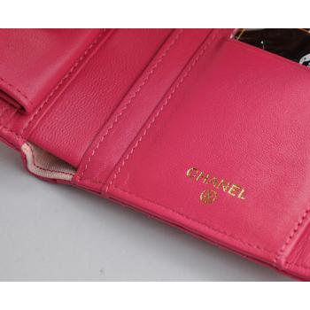 Cheap Quality Chanel Wallet 37253 Pink Lambskin Ladies Wallet