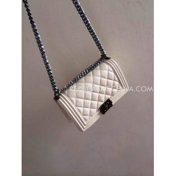 Chanel Leather Cross Body Bag New Arrival White Le Boy