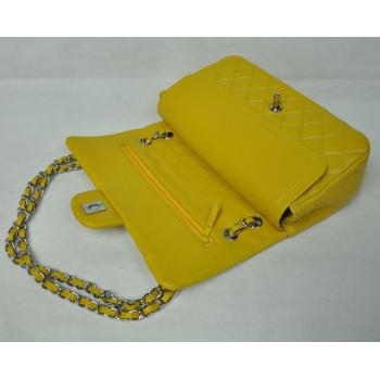 Chanel  Flap bags 1112 Yellow Lambskin Small Handbags