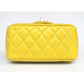 Chanel  Flap bags 1115 Yellow Lambskin Small