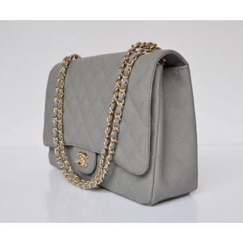 Chanel  Flap bags 47600 Grey Cow Leather Ladies Bags