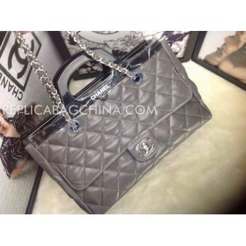 Chanel Brown Handbag Leather Replica