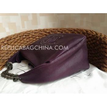 Chanel Purple Handbag Calfskin Replica