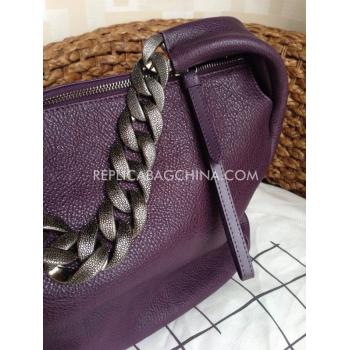 Chanel Purple Handbag Calfskin Replica