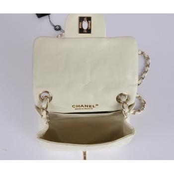 Chanel  Flap bags 51725 White Lambskin Small Bags