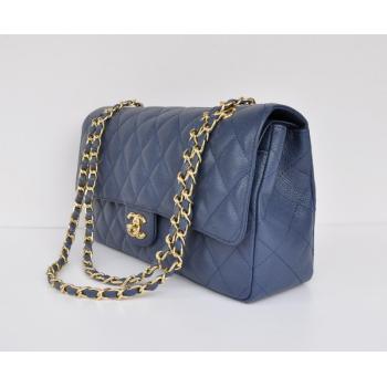 Replica Chanel  Flap bags 1113 Blue Lambskin Cross Body Bag