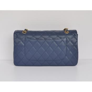 Replica Chanel  Flap bags 1113 Blue Lambskin Cross Body Bag