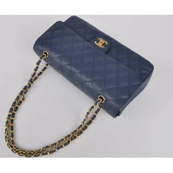 Replica Chanel  Flap bags 1113 Blue Lambskin Cross Body Bag