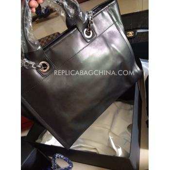 Replica Chanel Genuine Leather New Arrival Black Handbag