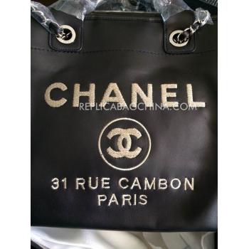 Replica Chanel Genuine Leather New Arrival Black Handbag