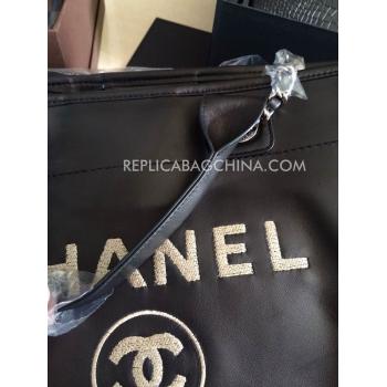 Replica Chanel Genuine Leather New Arrival Black Handbag