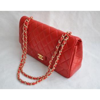 Replica Chanel  Flap bags 1113 Red Medium Cross Body Bag