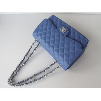 Cheap Chanel  Flap bags 1113 Blue Cow Leather Cross Body Bag