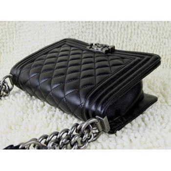 Chanel Boy Chanel bags 67025 Black Lambskin Small