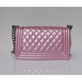 Chanel Boy Chanel bags 67086 Pink Lambskin Small Bag