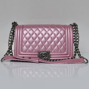 Chanel Boy Chanel bags 67086 Pink Lambskin Small Bag