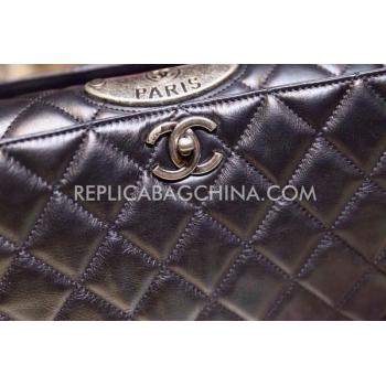 Chanel Handbag Calfskin Le Boy Black