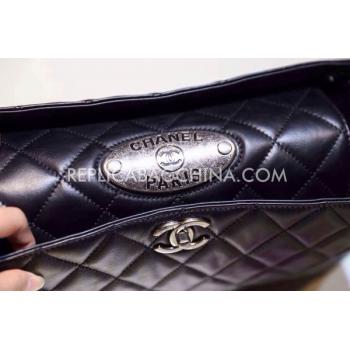 Chanel Handbag Calfskin Le Boy Black