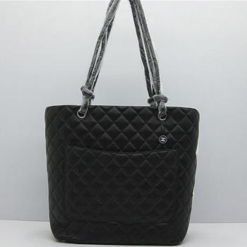 Chanel Cambon bags 25168 Black Lambskin Cross Body Bag