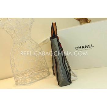 Chanel Canvas New Arrival Grey Handbag Shopping Bag