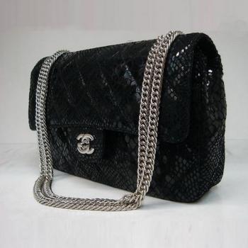 Replica Quality Chanel  Flap bags 1112 Black Cow Leather Ladies Bag