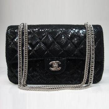 Replica Quality Chanel  Flap bags 1112 Black Cow Leather Ladies Bag