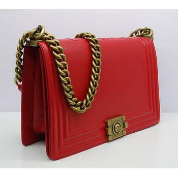 Chanel Boy Chanel bags 30159 Red Cross Body Bag Ladies