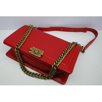 Chanel Boy Chanel bags 30159 Red Cross Body Bag Ladies