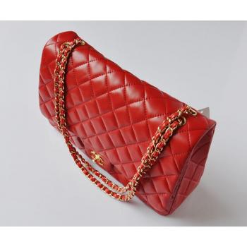 Chanel  Flap bags 47600 Red Lambskin Ladies Bag