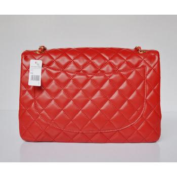 Chanel  Flap bags 47600 Red Lambskin Ladies Bag