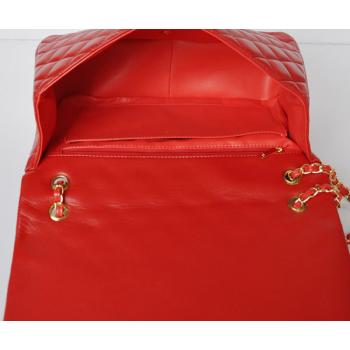 Chanel  Flap bags 47600 Red Lambskin Ladies Bag