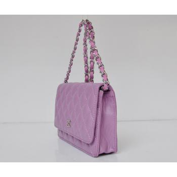 Chanel Mini bags 33814 Purple Small 2way