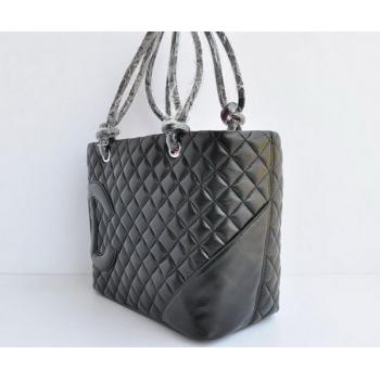 Chanel Cambon bags 25169 Black Small Cross Body Bag Replica